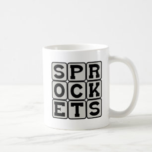 Zahnräder, Teile eines Rades Kaffeetasse