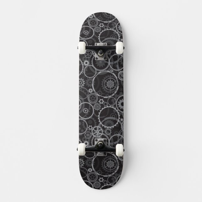 Zahnradmuster Skateboard (Vorderseite)