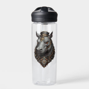 "Zahnriese: Der Steampunk-Hippo" Trinkflasche