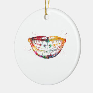 Zahnspangen Keramik Ornament