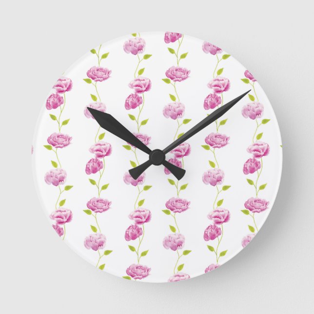 Zahnstangen Runde Wanduhr (Vorderseite)