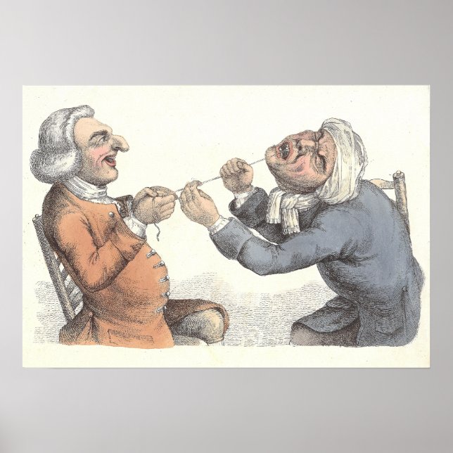 Zahnstochextraktion aus dem 19. Jahrhundert - Zahn Poster (Vorne)