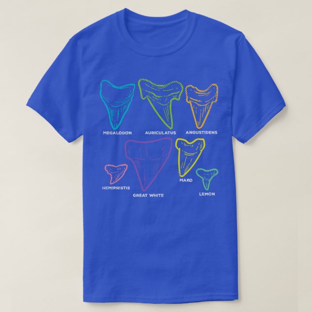 Zahntypen Fossilienjagd T-Shirt (Design vorne)