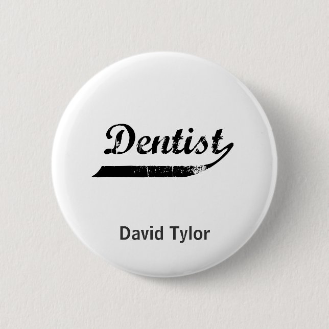 Zahntypografie Button (Vorderseite)