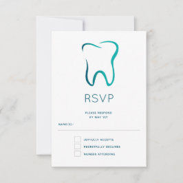 Zahnzahnmedizinisches Bild RSVP Karte