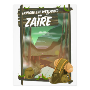 Zaïre afrikanische Abenteuer Fotodruck