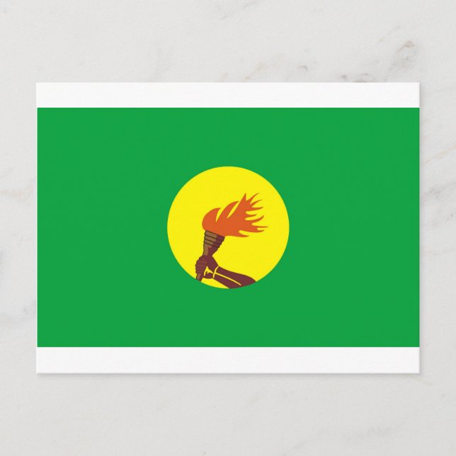 Zaire-Kongo-Flagge Postkarte (Vorderseite)