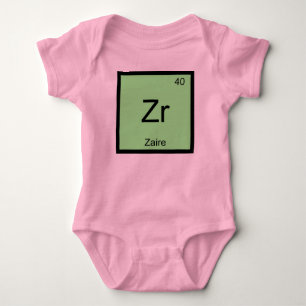 Zaire Name Chemistry Element Periodische Tabelle Baby Strampler