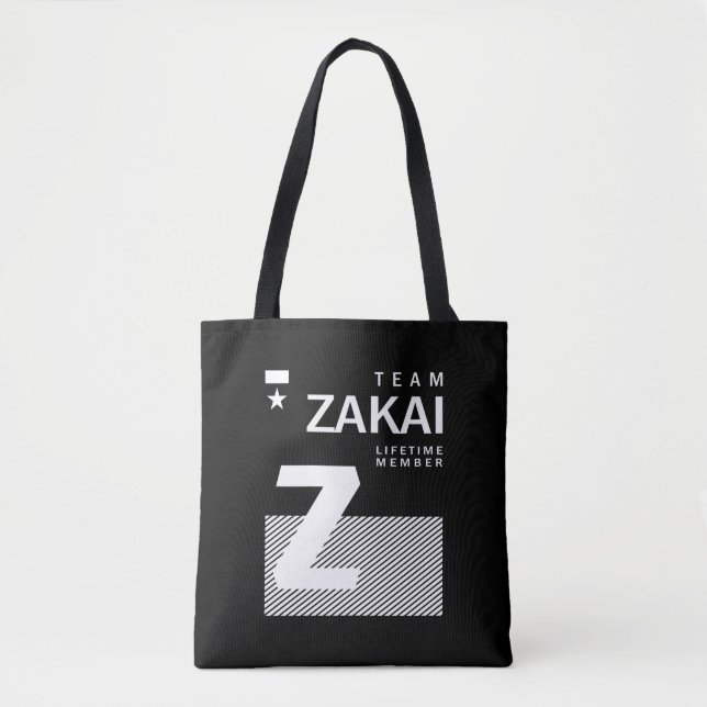 Zakai Personalisiert Name Birthday Tasche (Vorderseite)