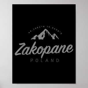 Zakopane Bergurlaub Skifahren Polen  Poster