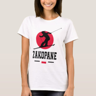 Zakopane Polen Skigebiet Tatra Polnischer Skisport T-Shirt