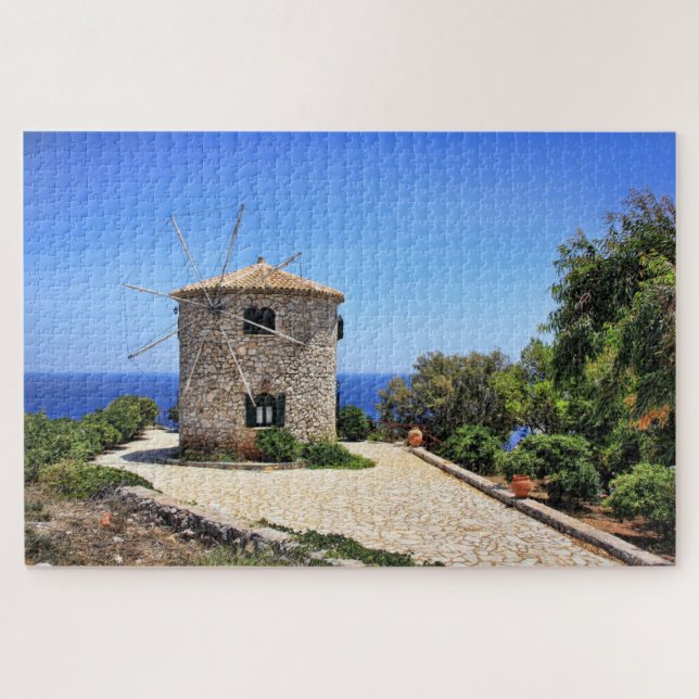 Zakynthos Griechenland Windmill Sea Island (Horizontal)