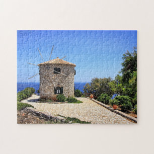 Zakynthos Griechenland Windmill Sea Island Jigsaw