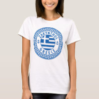 Zakynthos, griechische Flagge T - Shirt der Frauen