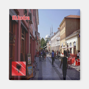 zAL006 SHKODËR center Albanien, Kühlschrank Magnet