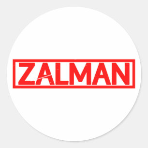 Zalman Briefmarke Runder Aufkleber