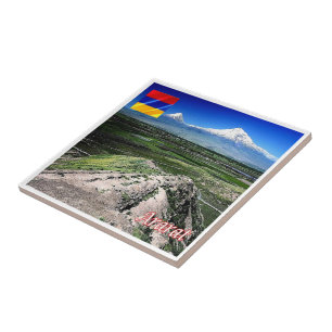 zAM008 MOUNT ARARARAT, Armenien, Fliese
