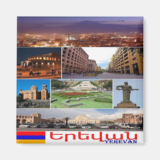 zAM011 I Liebe JEREVAN, Armenien, Asien, Kühlschra Magnet (Vorne)