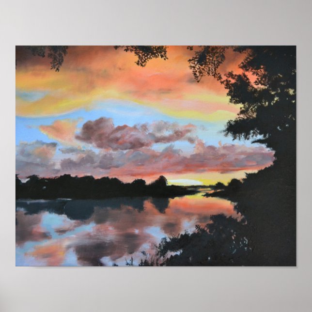 Zambezi River Reflections Poster (Vorne)