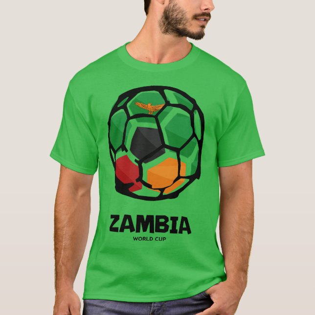 Zambia Country Flag T-Shirt (Vorderseite)