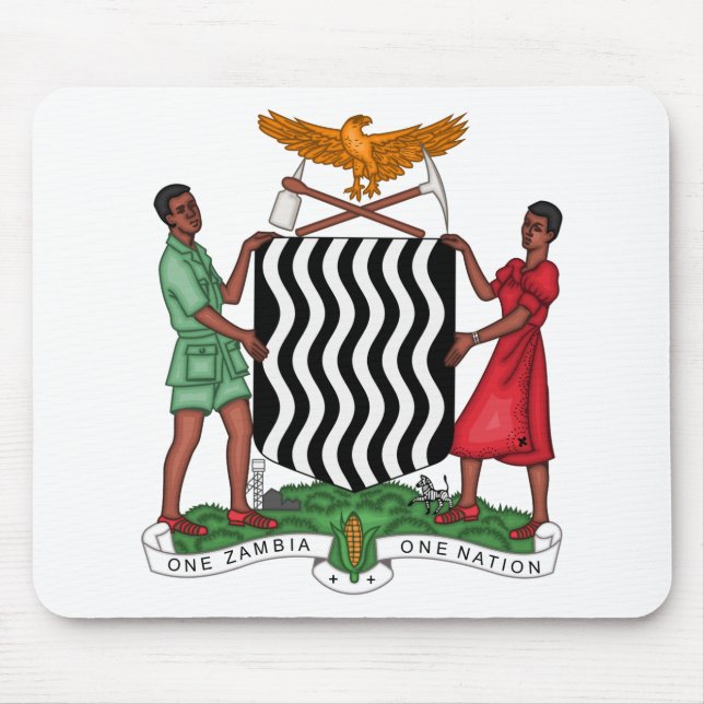 Zambia-Emblem Mousepad (Vorne)