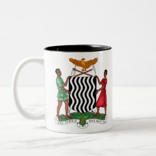 Zambia-Emblem Zweifarbige Tasse