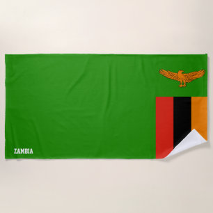 Zambia Flag Splendid Patriotic Strandtuch
