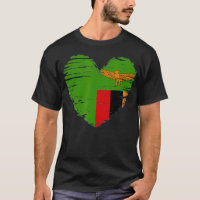Zambia Herz sambische Flagge Sambischer Geschenkid