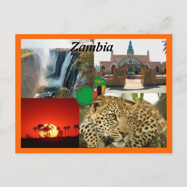Zambia Postcard Postkarte (Vorderseite)