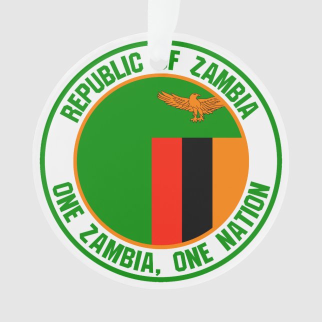 Zambia-RundEmblem Ornament (Vorderseite)