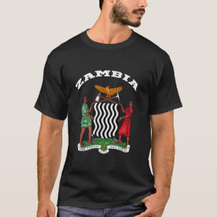 Zambie T-shirt Armoiries Drapeau souvenir Zamb