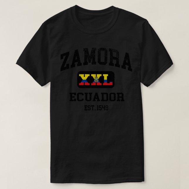 Zamora Ecuador XXL Athletic Design T-Shirt (Design vorne)