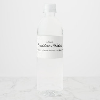 ZamZam Wasserflasche-Etikett