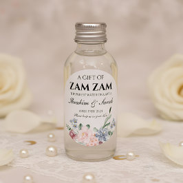 Zamzam water nikah muslim Gastgeschenk Hochzeit fl Runder Aufkleber