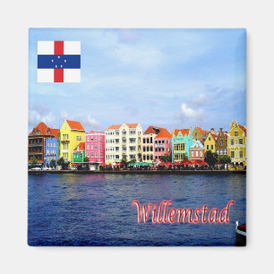 zAN003 WILLEMSTAD, Niederländische Antillen, Kühls Magnet