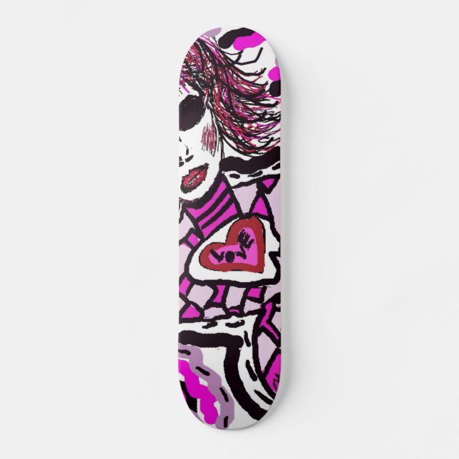 Zan Hanhof Anime-Mädchen-Skateboard Skateboard (Vorderseite)