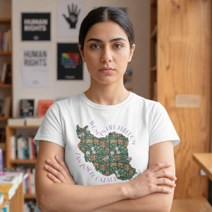 Zan Zendegi Azadi Persisches Geschenk Violet T-Shirt