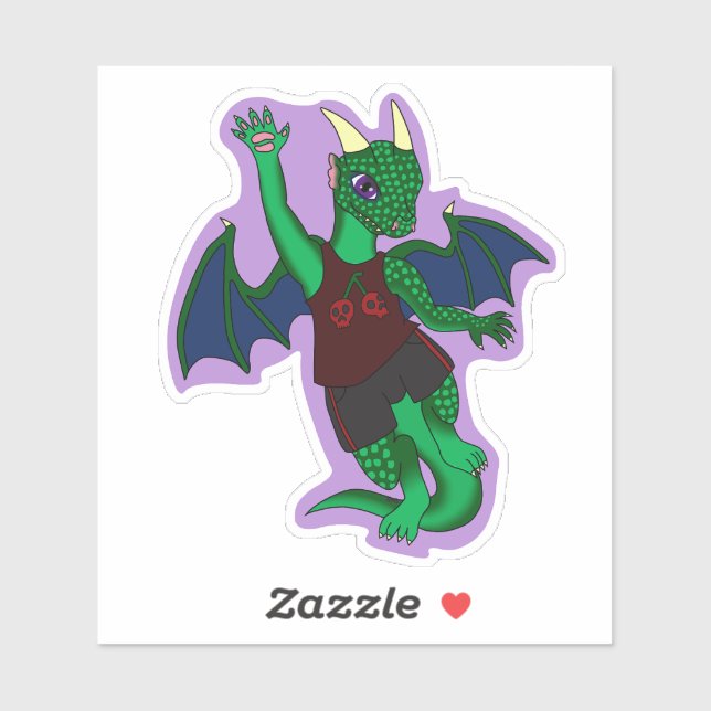 Zandall-Drachen-Aufkleber Aufkleber (Blatt)