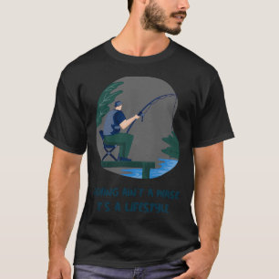 Zander Pike-Perch Schwarz Alternativ-Design T-Shirt