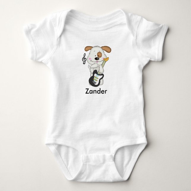 Zander's Rock and Roll Puppy Baby Strampler (Vorderseite)