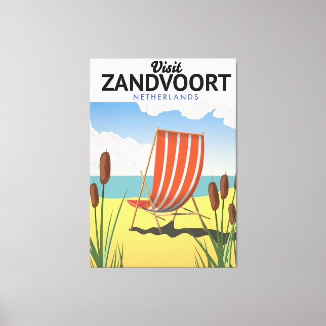 Zandvoort Niederlande Reiseplakat Leinwanddruck (Vorderseite)