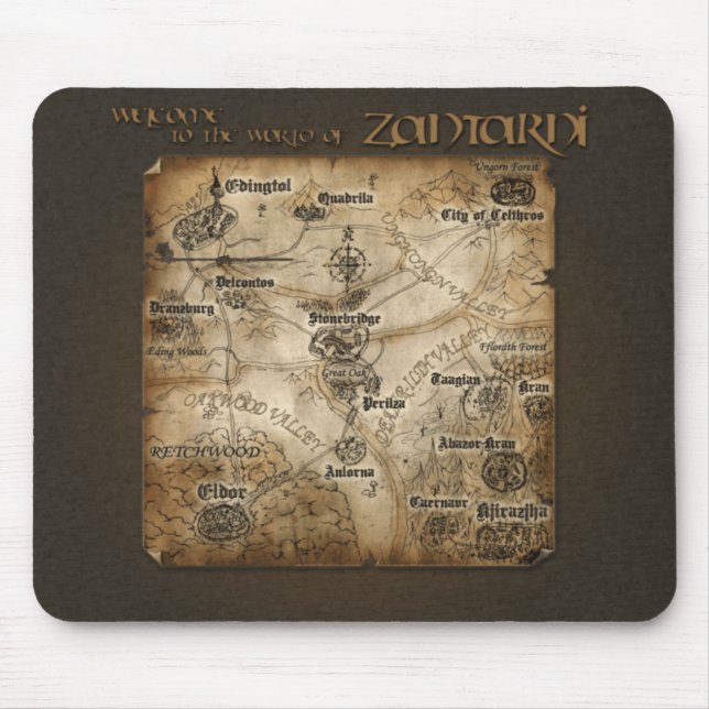 Zantarni Karte Mousepad (Vorne)