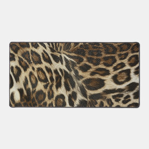 Zany und Spiffy Leopard Spots Leder Grain Look Schreibtischunterlage