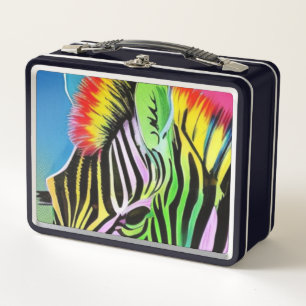 Zany Zebra Metall Brotdose