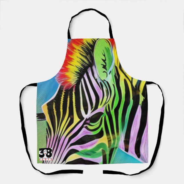 Zany Zebra Schürze (Vorderseite)