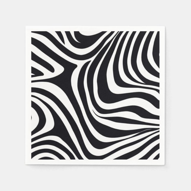 Zany Zebra Zest Serviette (Vorderseite)