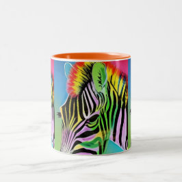 Zany Zebra Zweifarbige Tasse