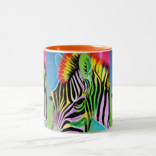 Zany Zebra Zweifarbige Tasse