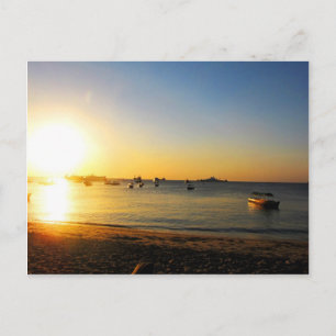 Zanzibar Sunset Postkarte