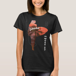 Zanzibar Wave Surfparadies Reisen T-Shirt